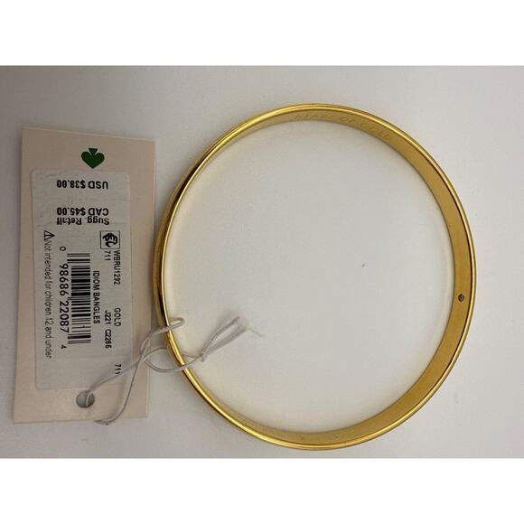 Kate Spade New York 3 Pc BUNDLE Disco Pansy Earrings/Necklace ❤️ of Gold Bangle! - Picture 9 of 14